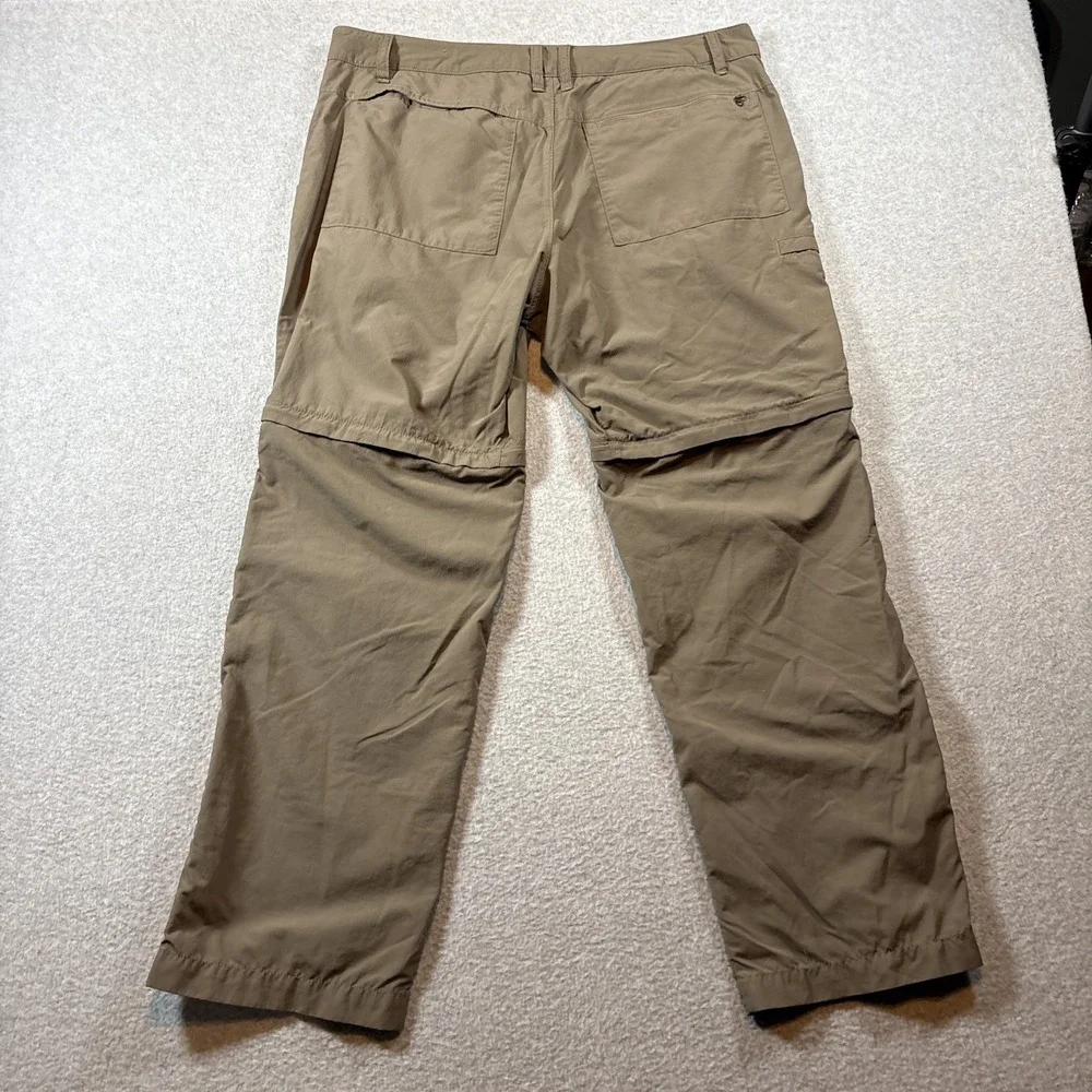 The North Face Pants Mens 38 (38x30)Brown Convertible Zip Off Hiking (Tiny Hole)